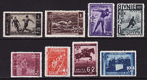 Румыния, 1937, Спортивная федерация, Футбол, Виды спорта, 8 марок